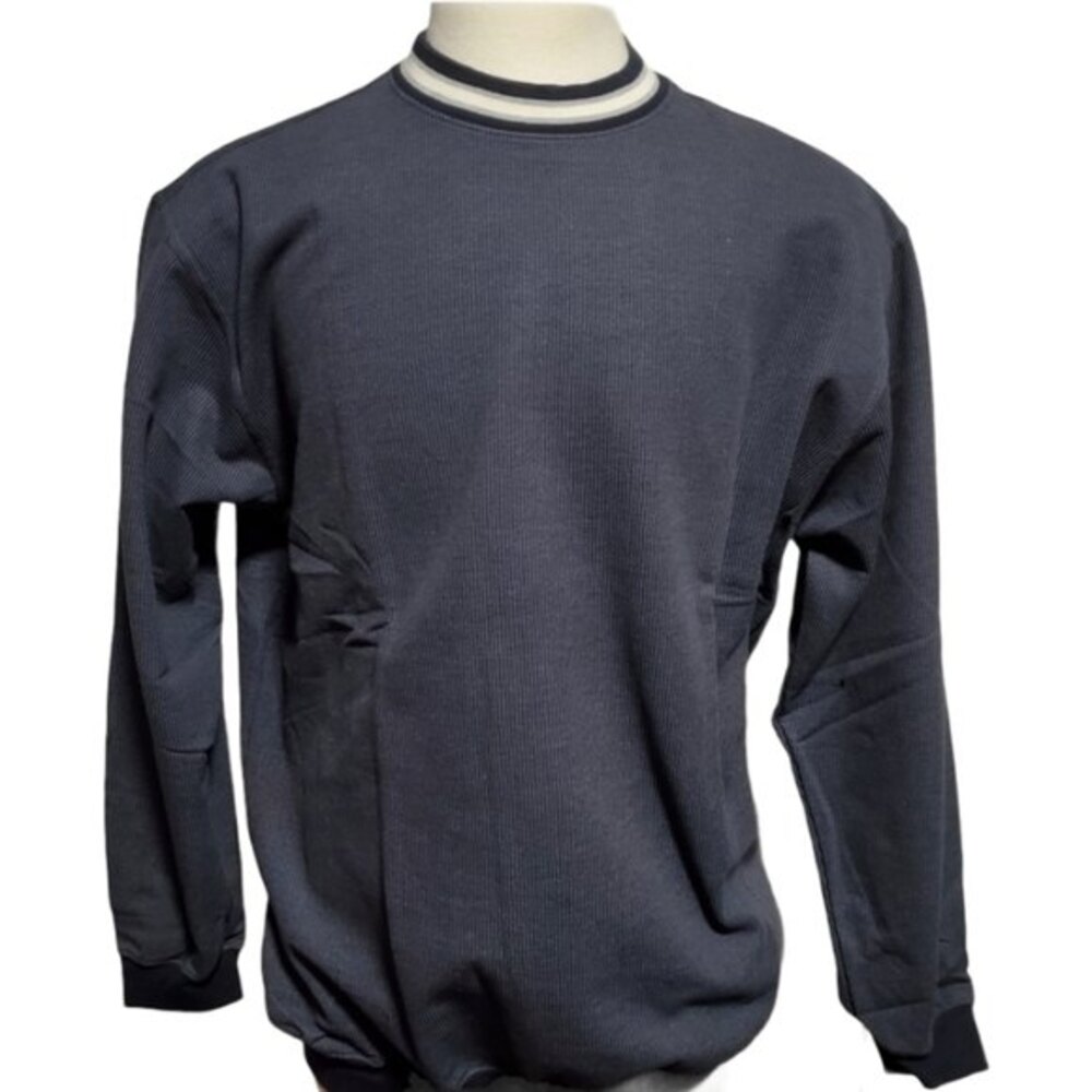 Norm Thompson long sleeves crew top size XL Grayish Blue Warm *